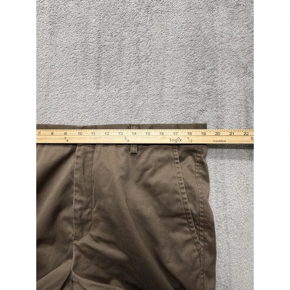 Dockers Chino Pants Men Measured 38x29 Brown Khaki D1 Slim Fit Flat Front Cotton